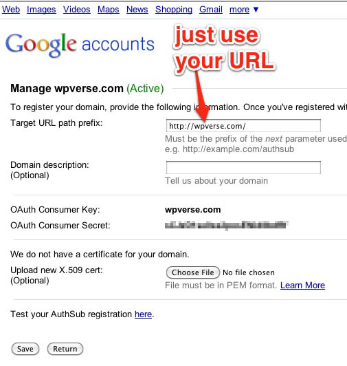 Google accounts analytics register